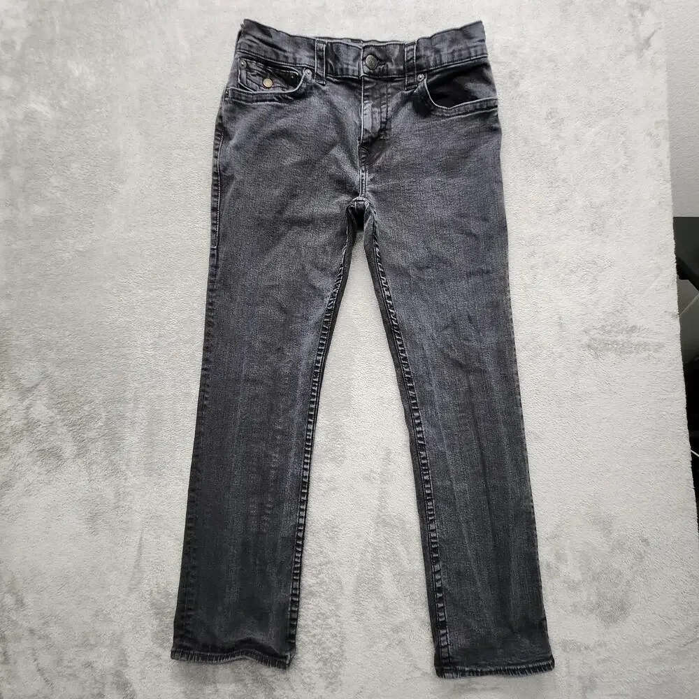 True Religion Ricky Jeans Mens Measured 33x30 Gray Relaxed Straight Charcoal
